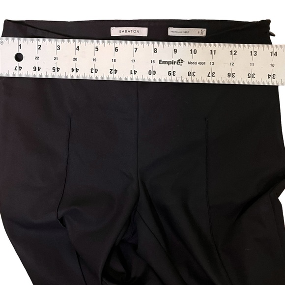 Aritzia Babaton Black Pull On Ankle Crepe Trousers - Picture 8 of 13